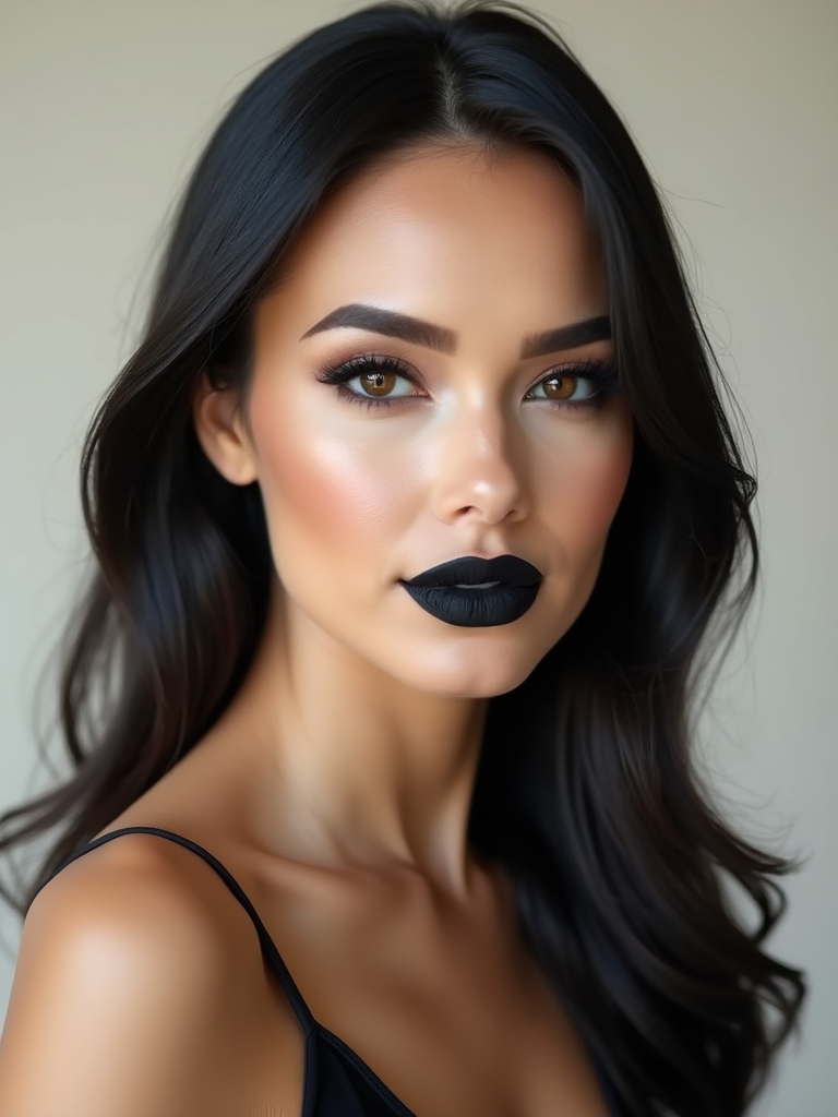 charcoal cut crease look
