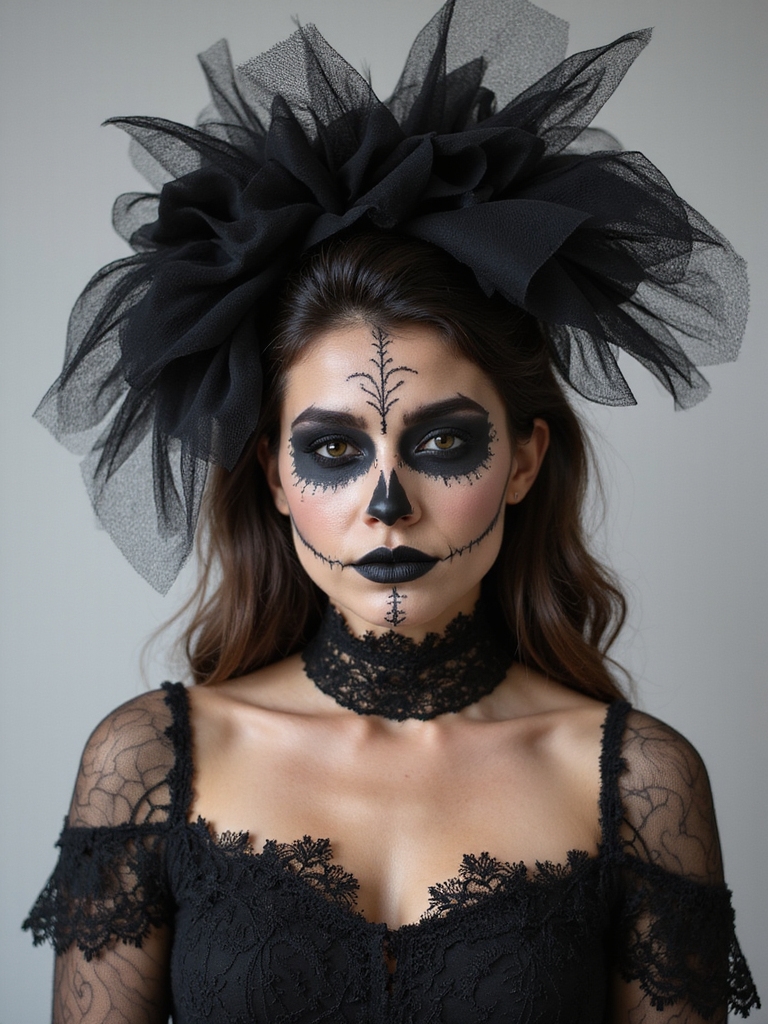 charcoal veiled lace sockets