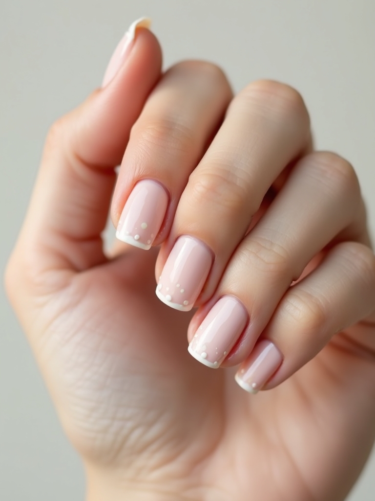 chic micro dot nail accents