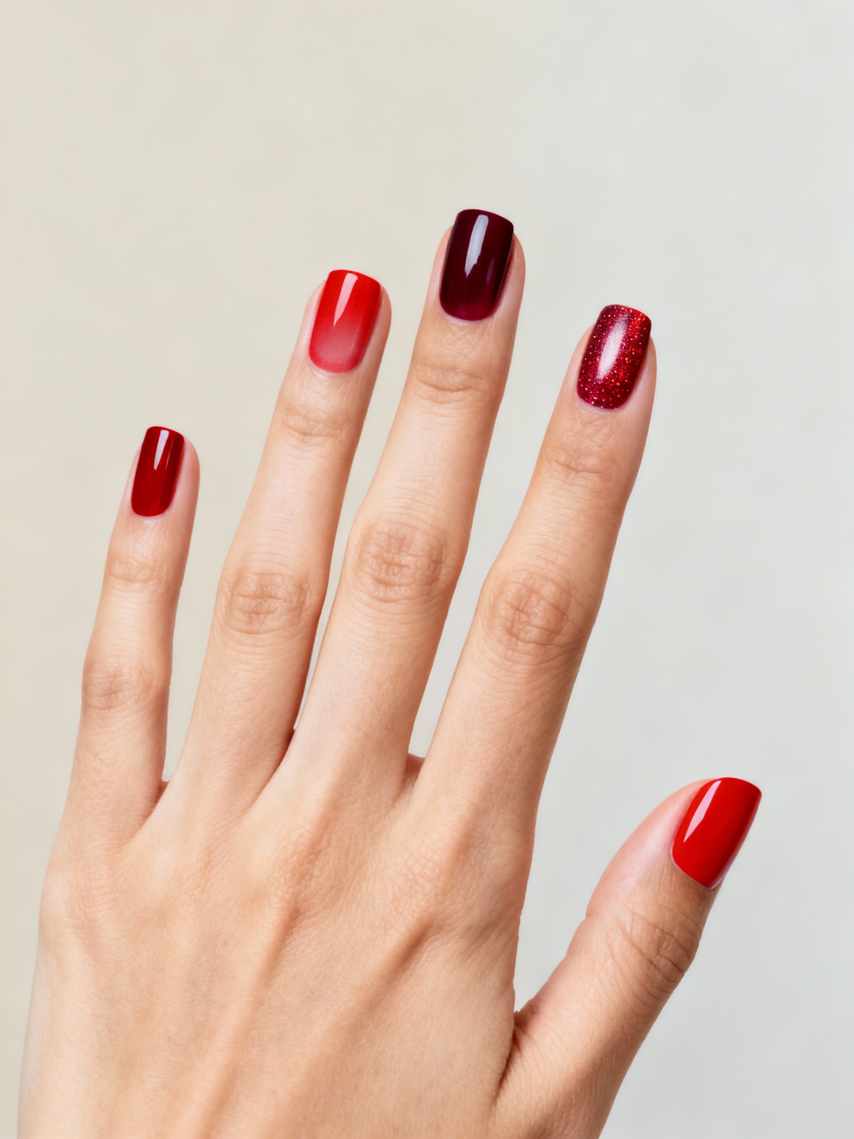chic red manicure outfit enhancer
