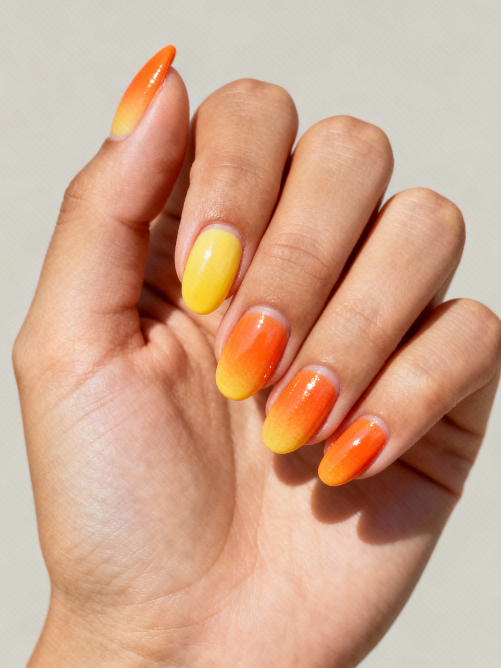citrus gradient fruity nailtips