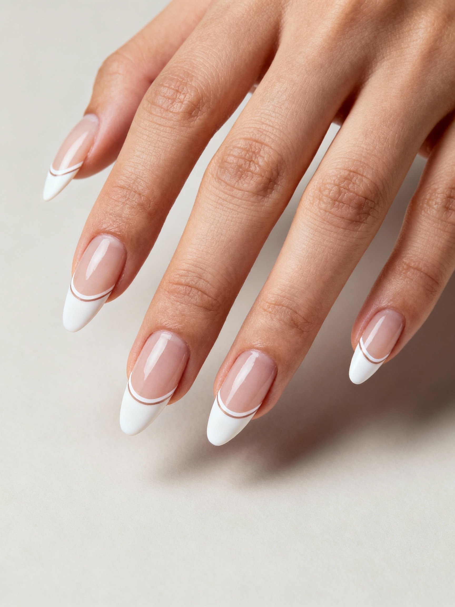 classic french tip detailing