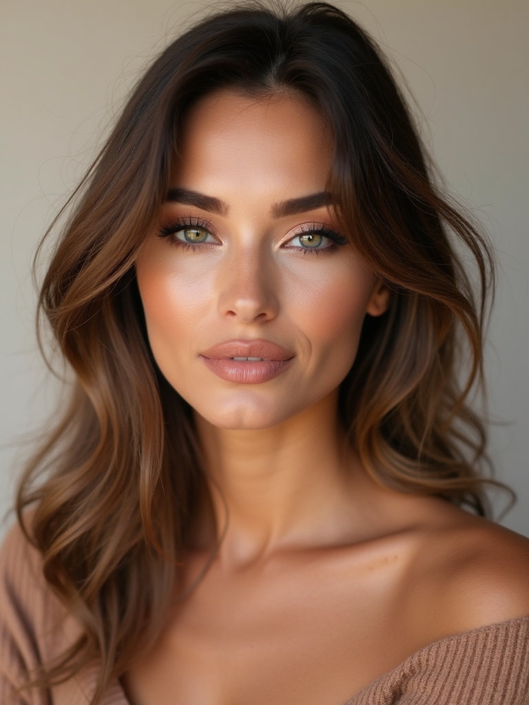 cocoa defined nude lined eyes