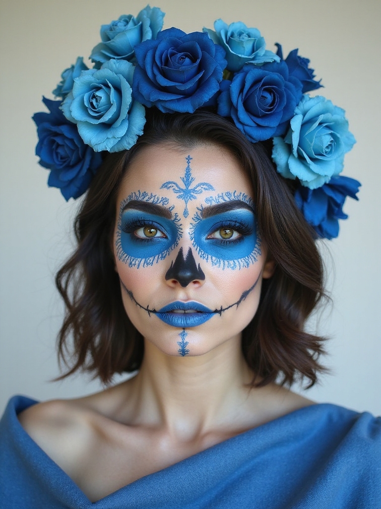 cool navy petal accents