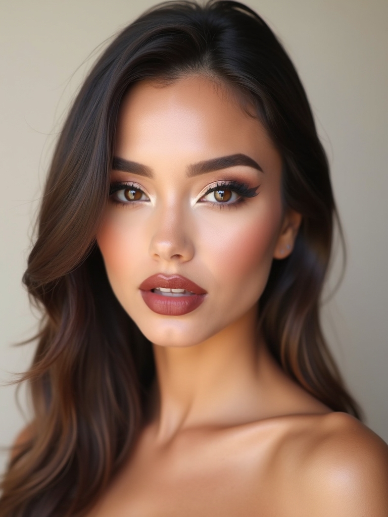 cool toned feathered plush pout
