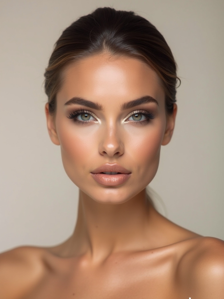 cool toned overlined nude lips