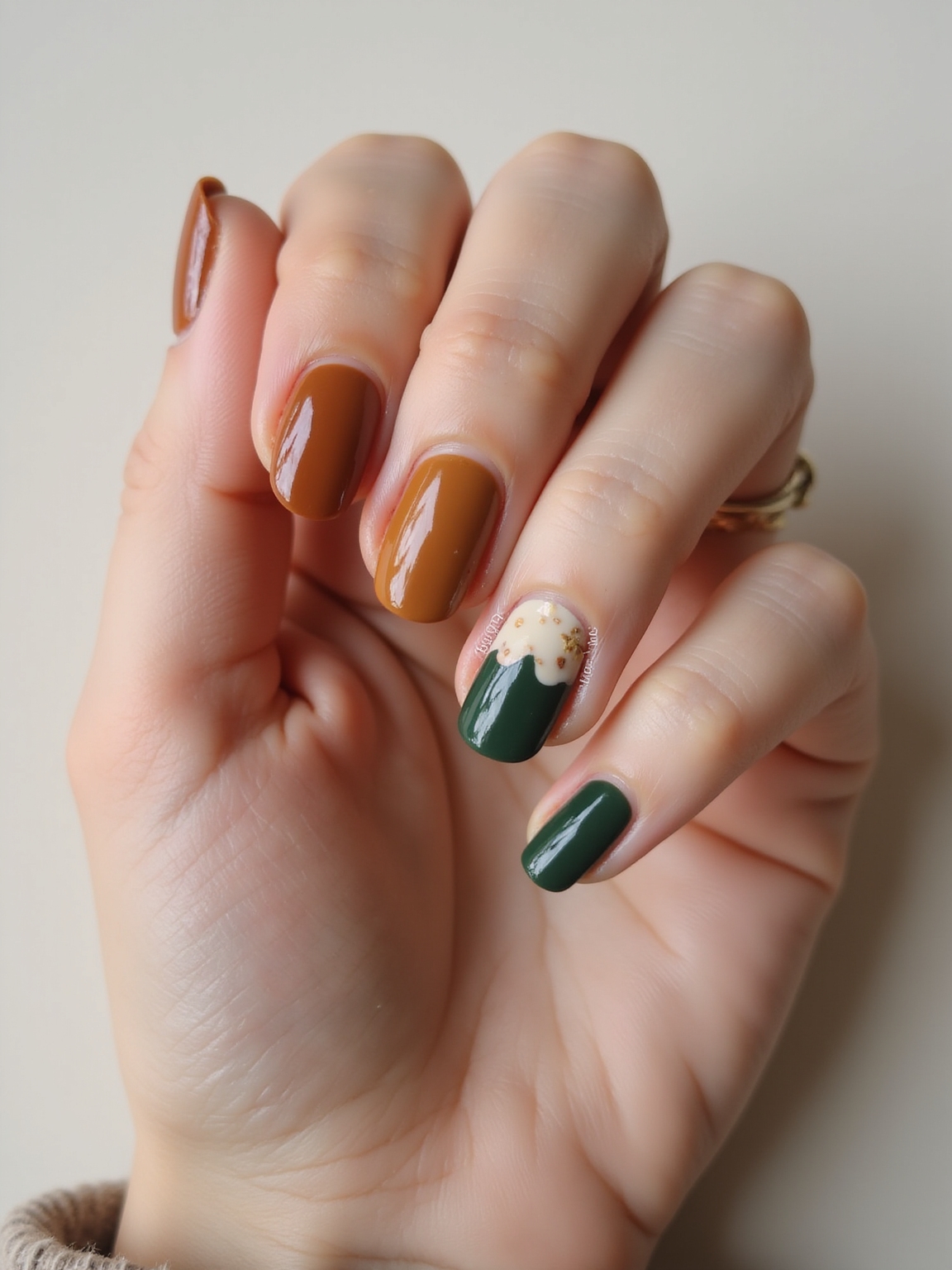 cozy autumn inspired cute nails