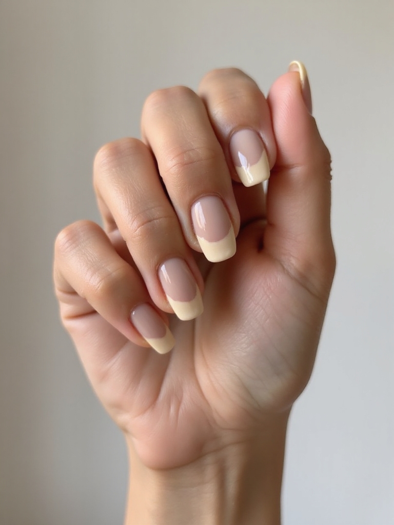 creamy caf inspired nude ombr