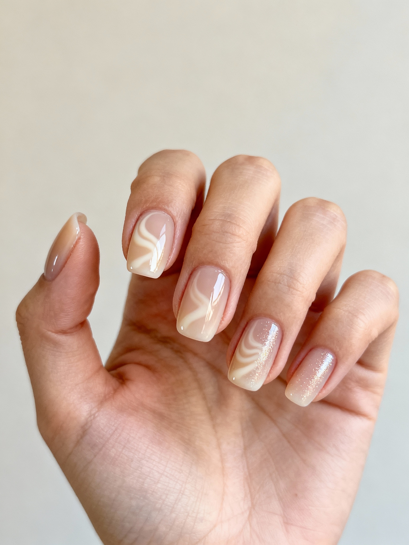 creamy glossy milky almonds