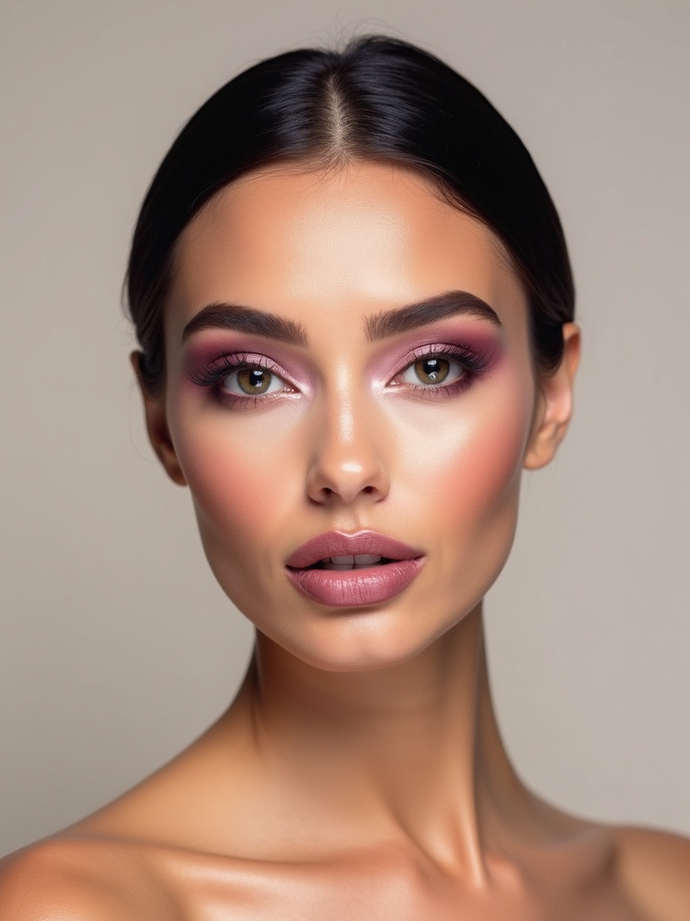 creamy mauve cohesive look