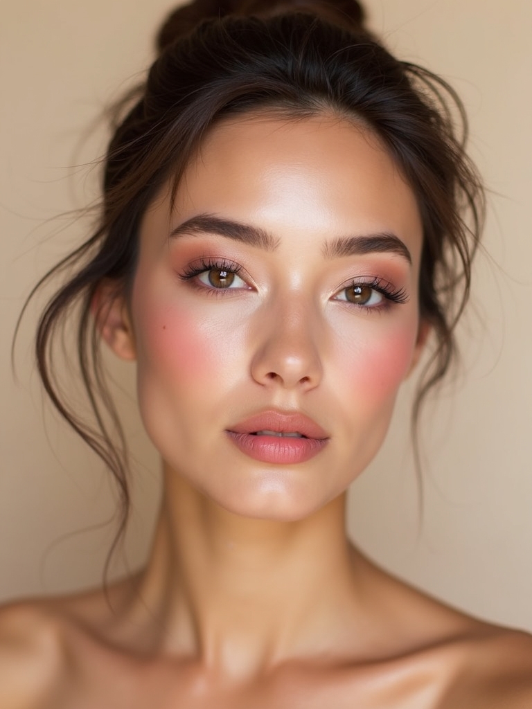 creamy rosy flushed cheek glow