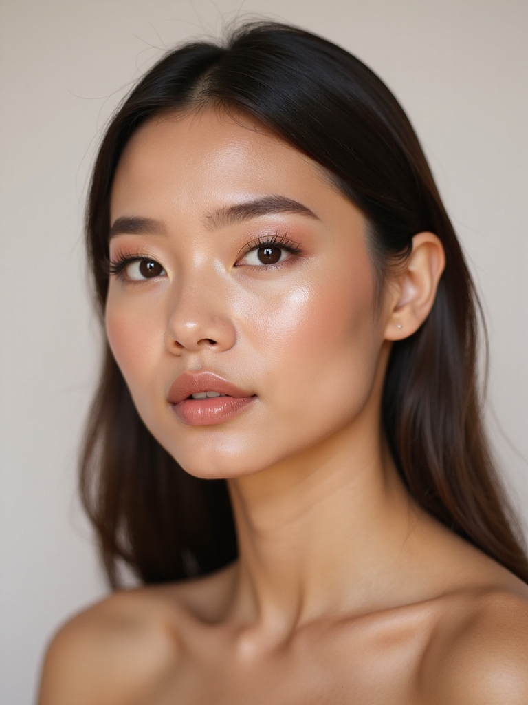 creamy strategic dewy highlights