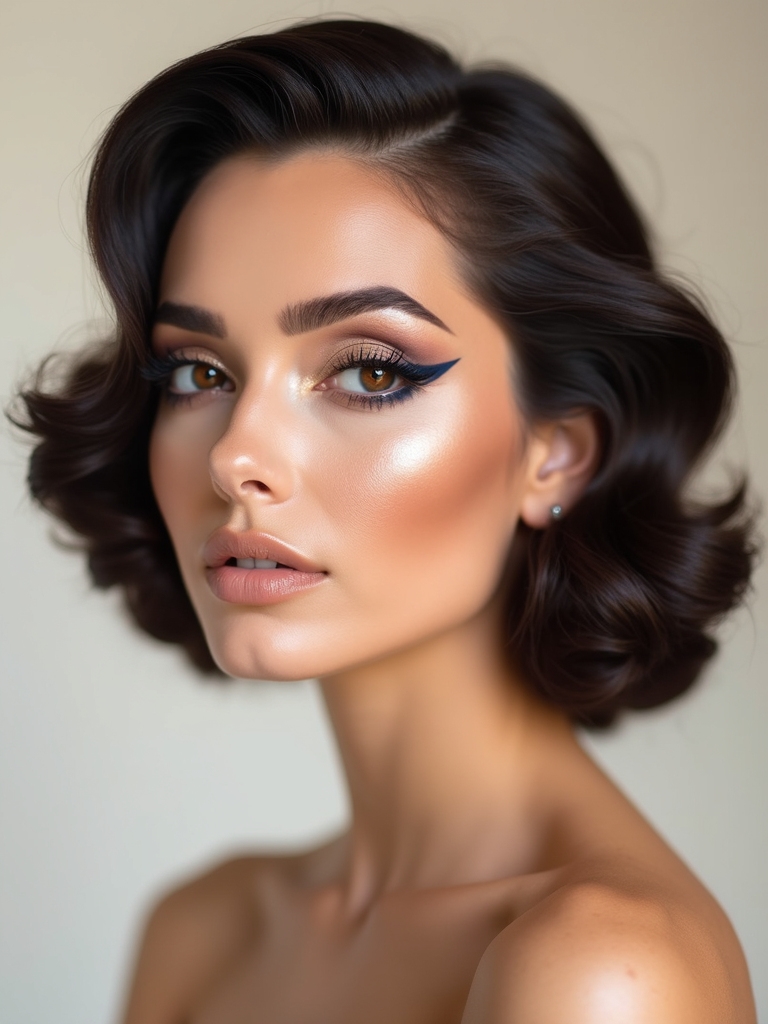 crisp carved contrast crease