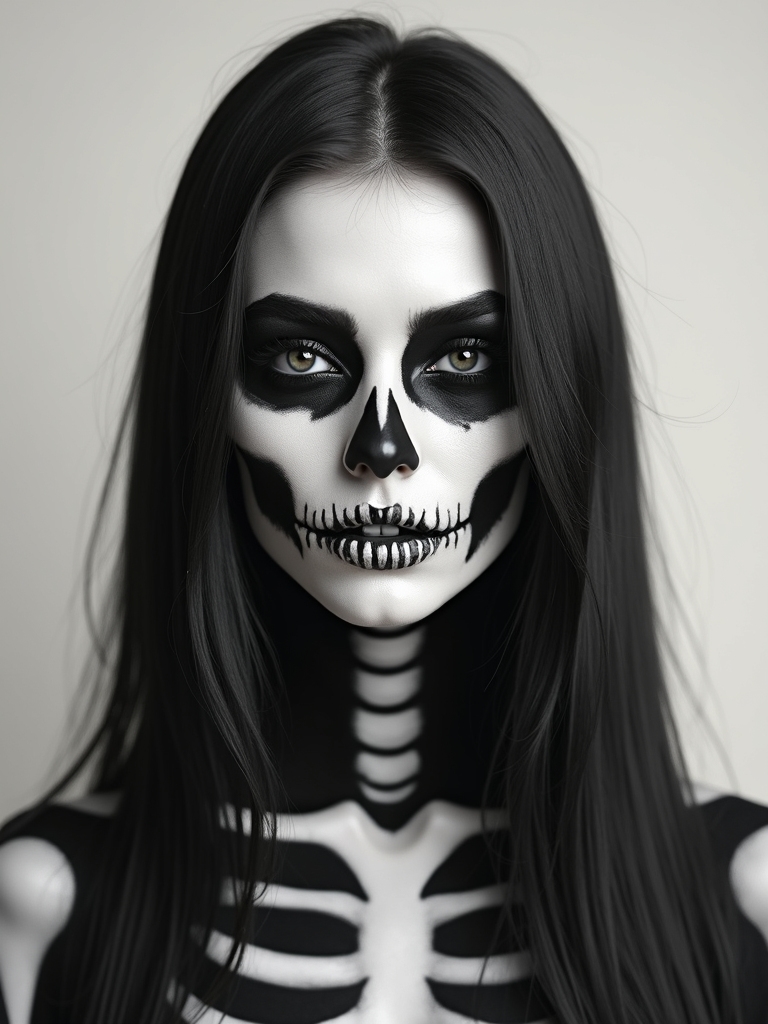 crisp graphic skull contouring