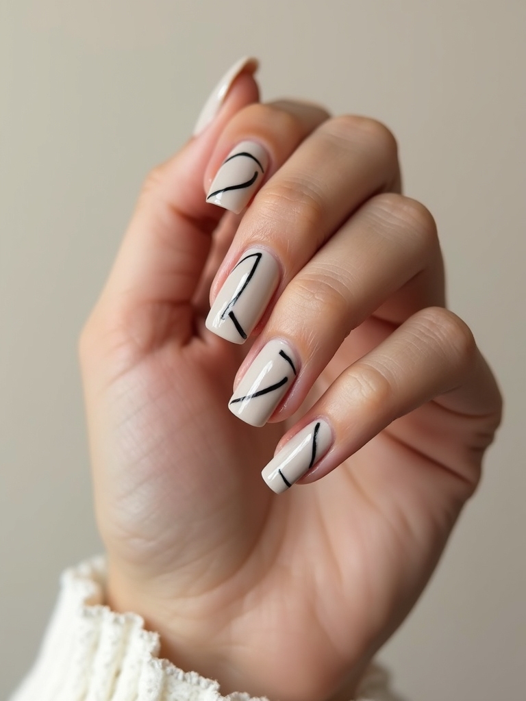 crisp monochrome minimalist linework