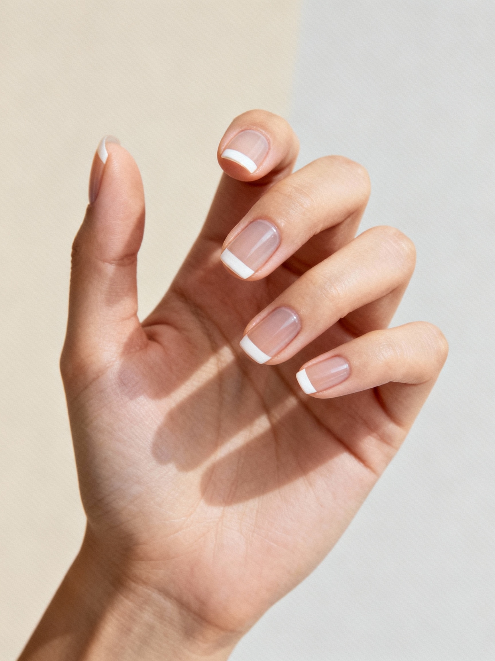 crisp negative space diagonal stripes