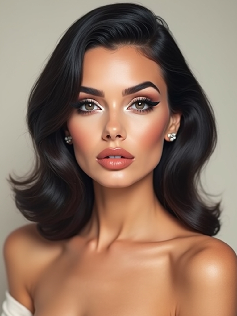 crisp two tone graphic eyeshadow