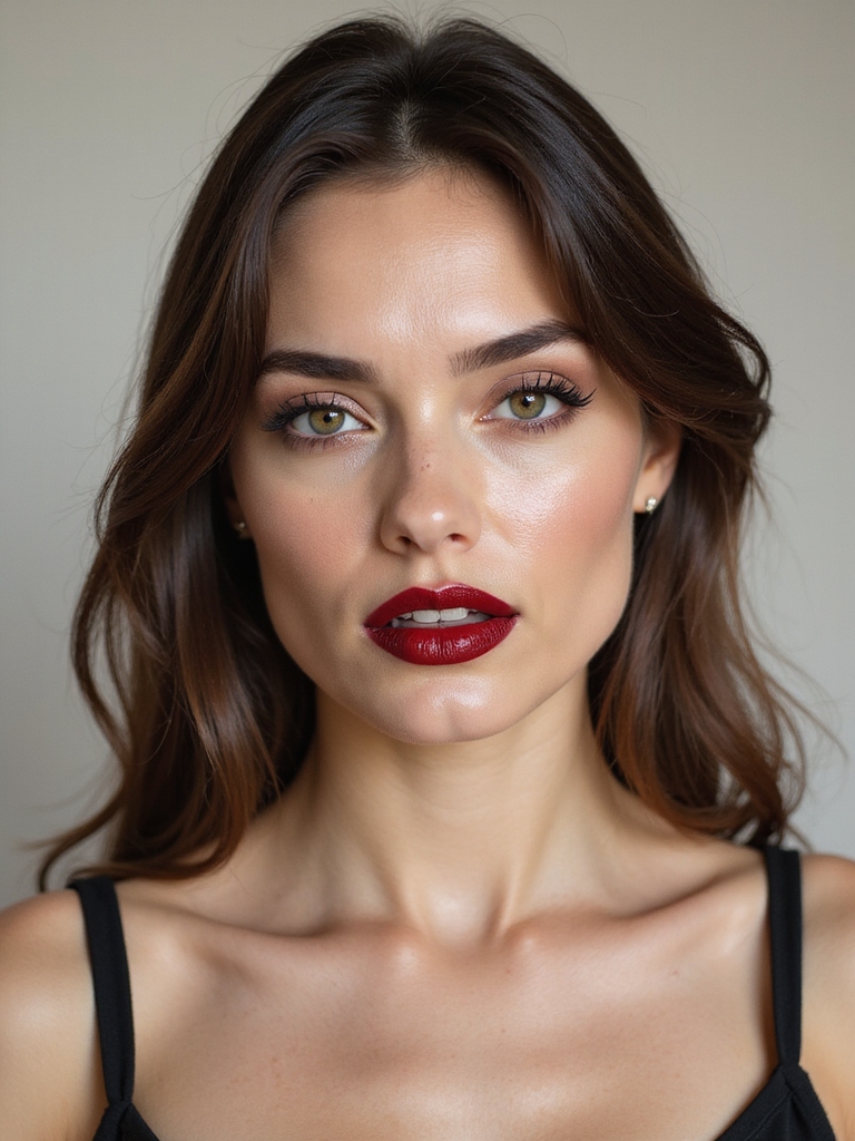 crisp vampy long wear red