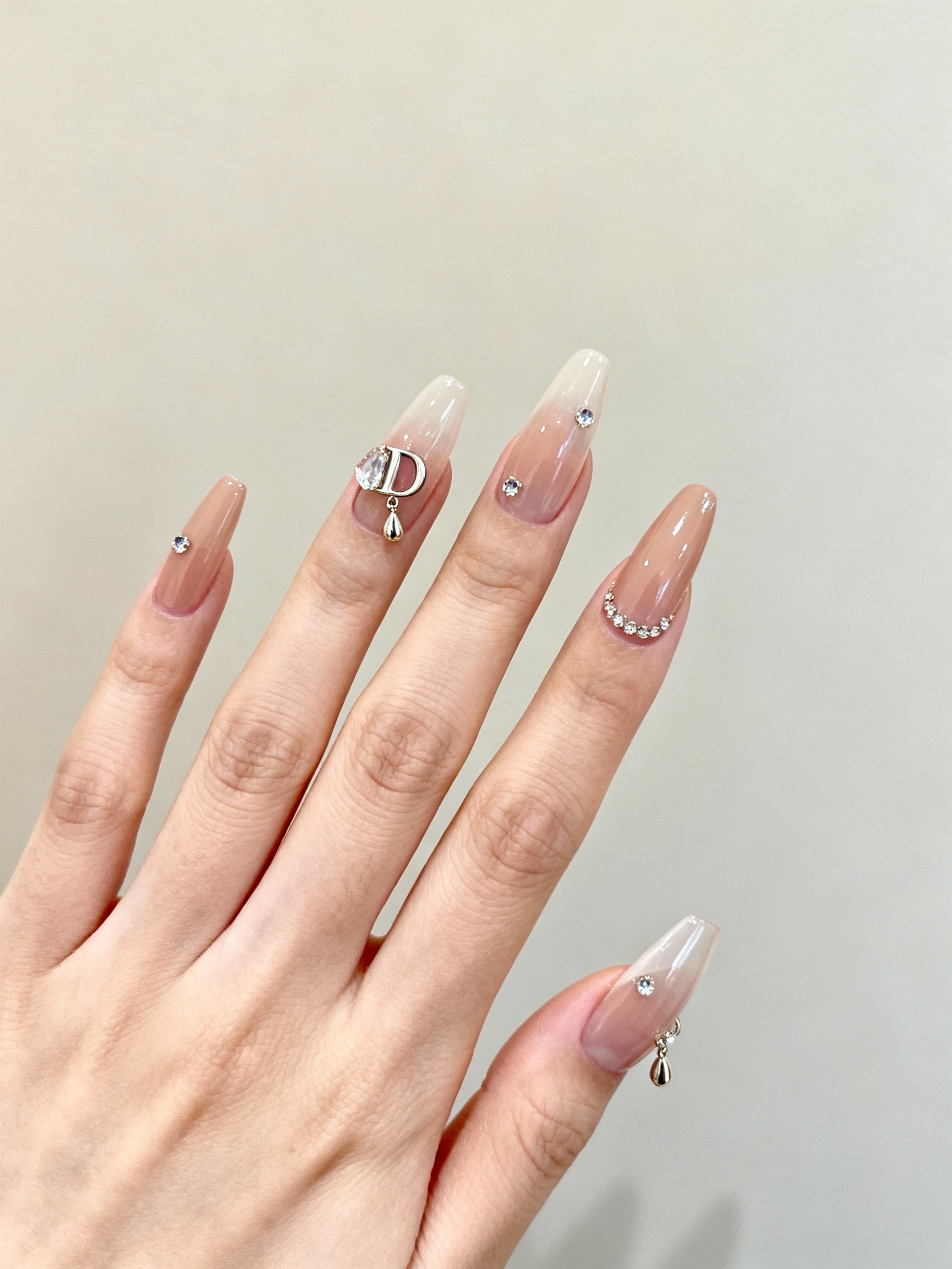 crystal clusters with metallics
