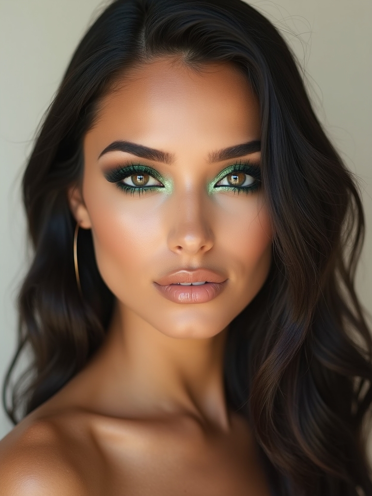 deep emerald smoky glamour