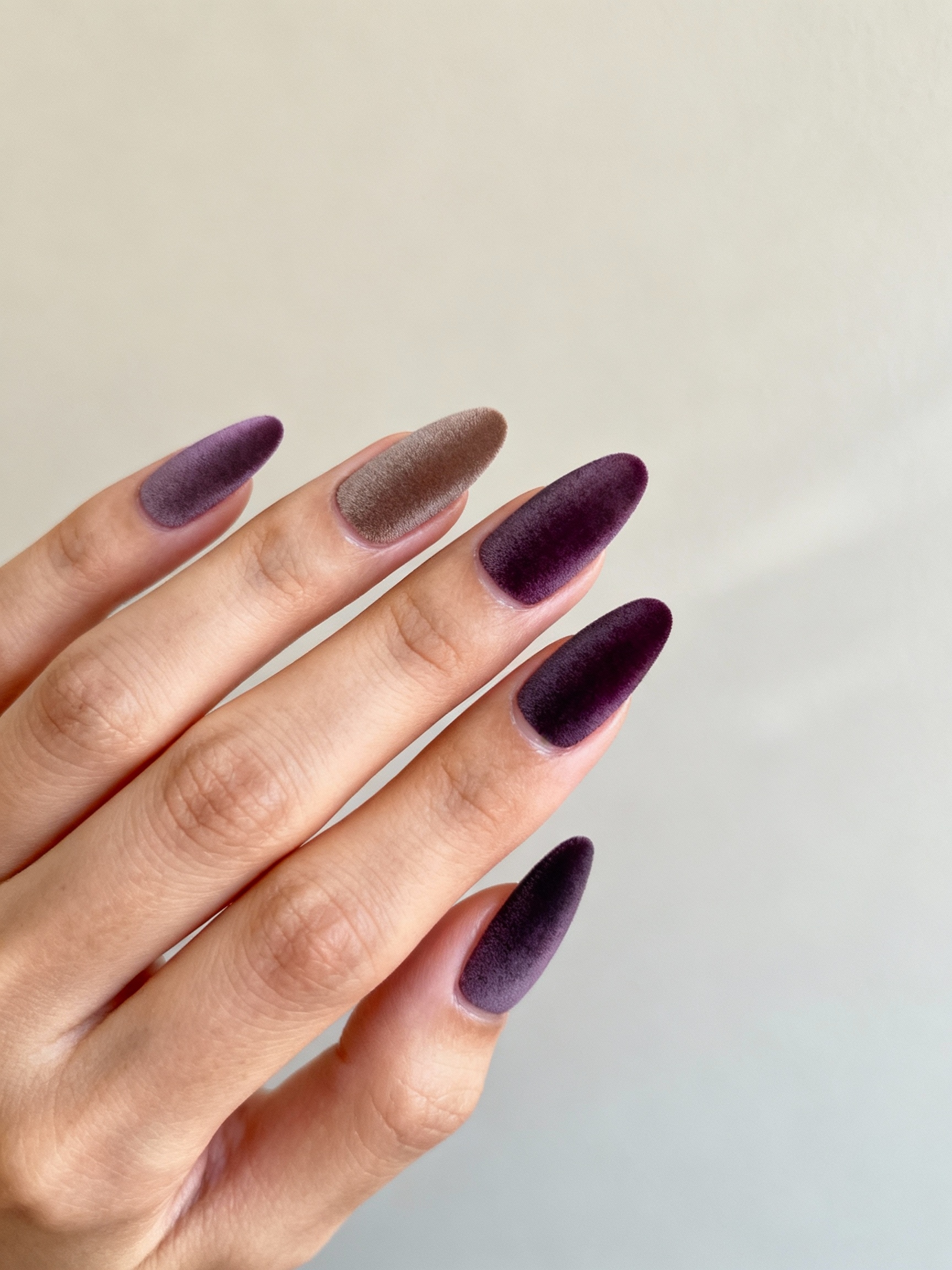 deep plum matte with accents