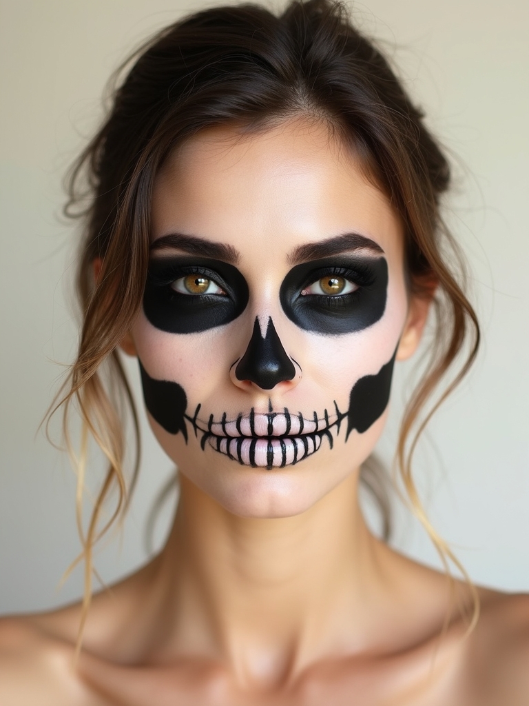 deliberate minimalist skull lines