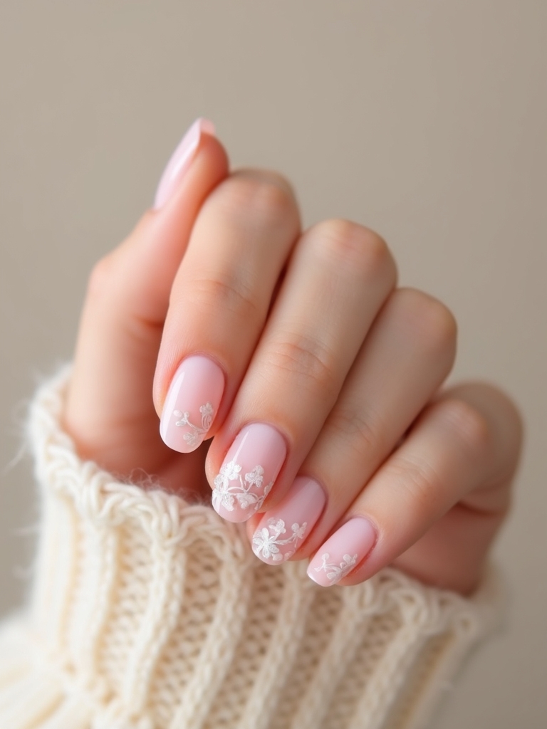 delicate baby pink florals