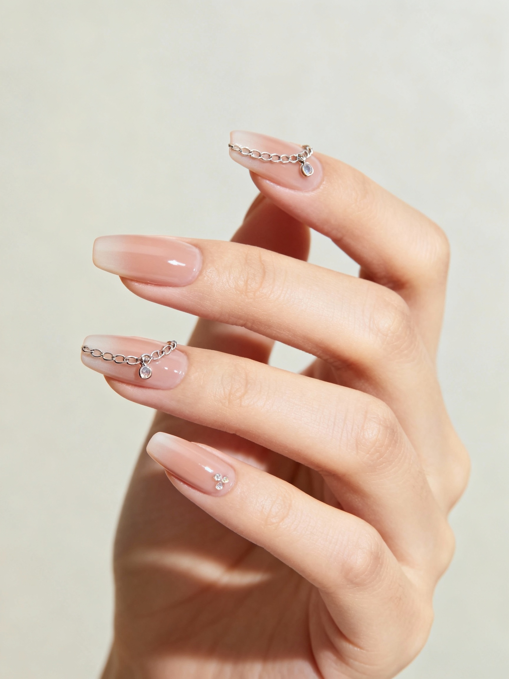 delicate chains with charms