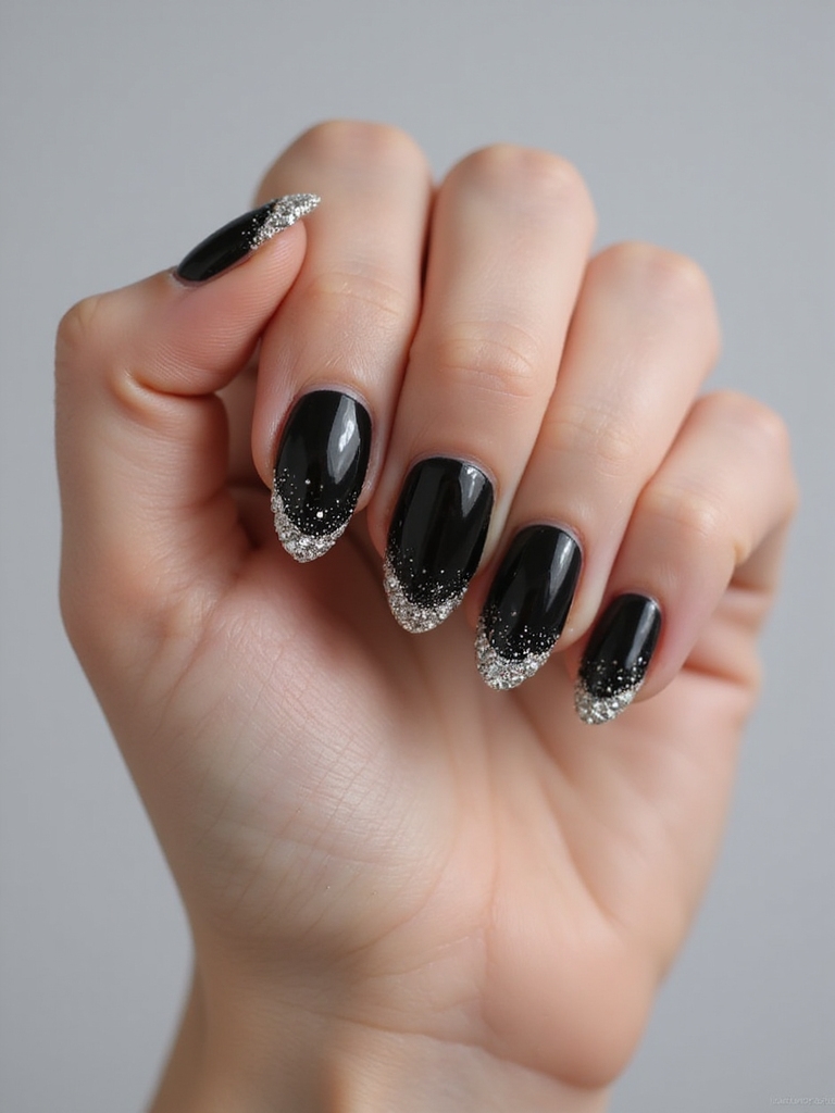 delicate rhinestone lined cuticle accent