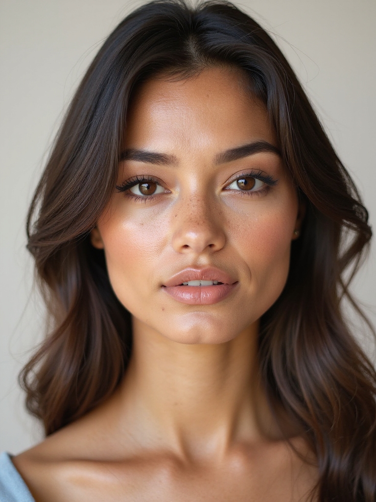 dewy peach glossed natural radiance