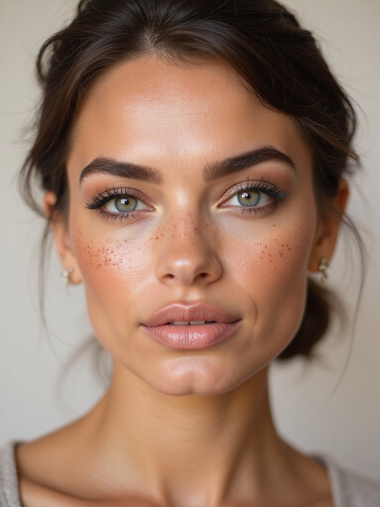 dewy sun kissed faux freckles