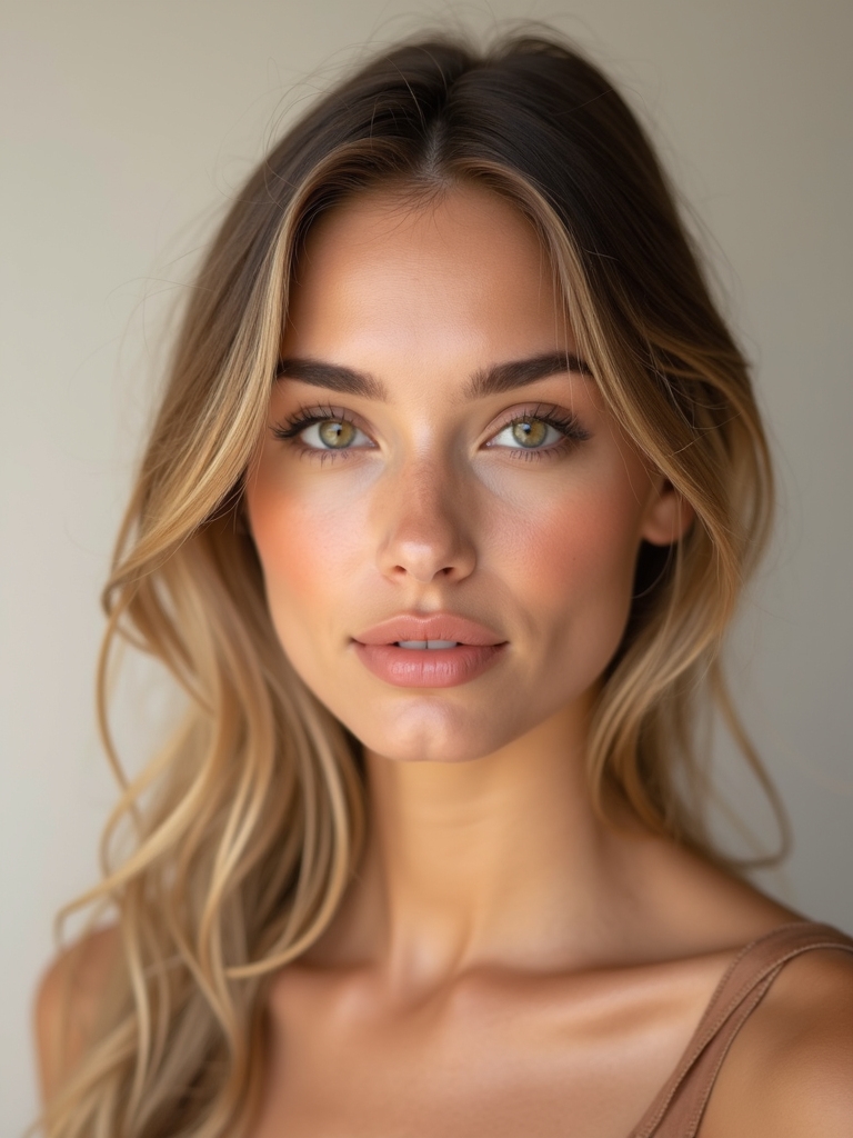 dewy sun kissed peach glow