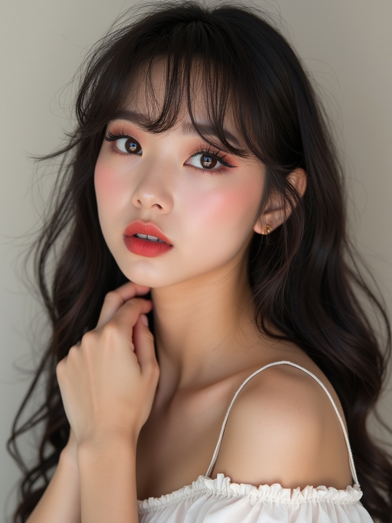 dollish edgy widened eye look