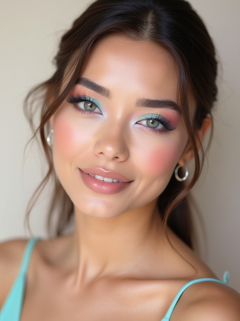 dreamy pastel cloud eyes
