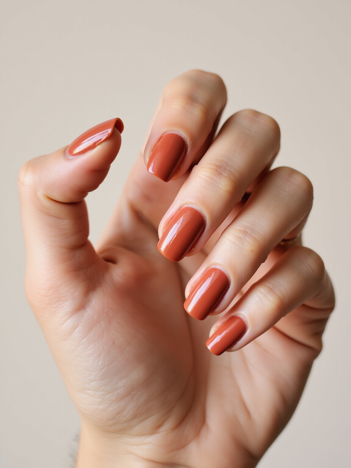 earthy sunset terracotta nailtones