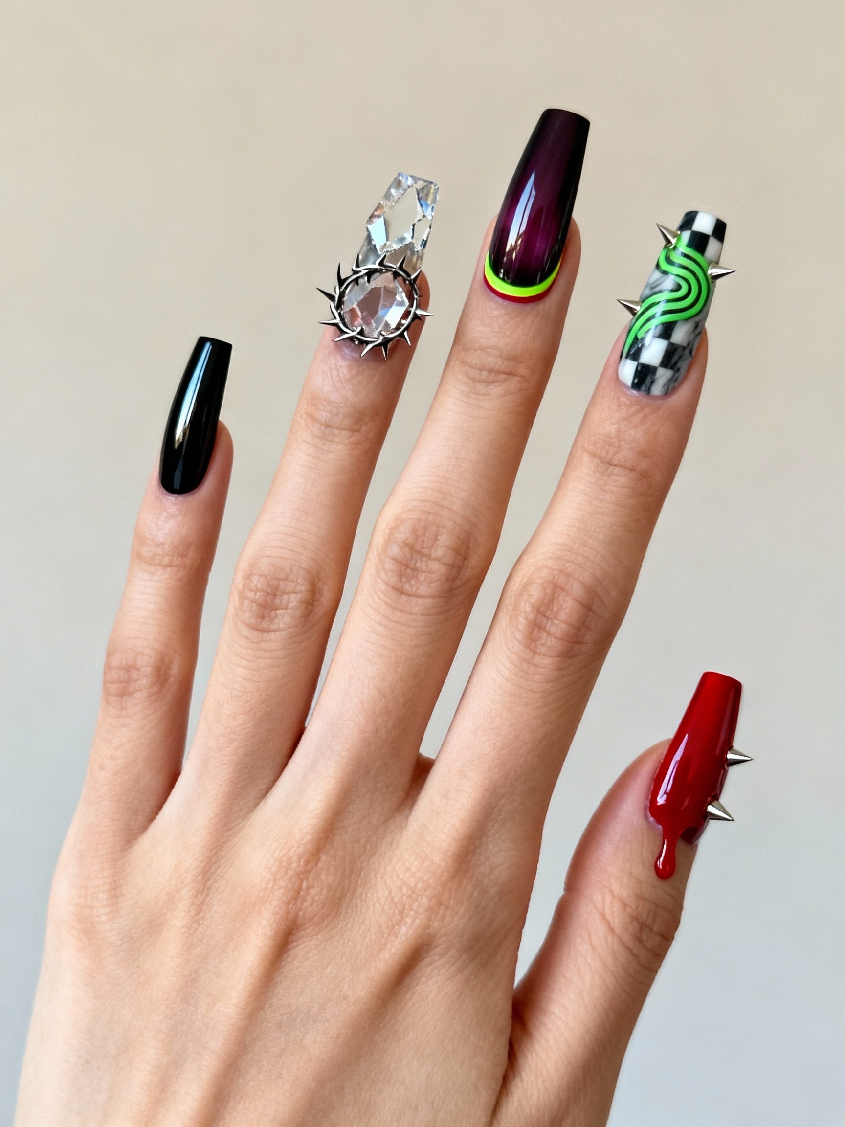 edgy bold jinx nailideas