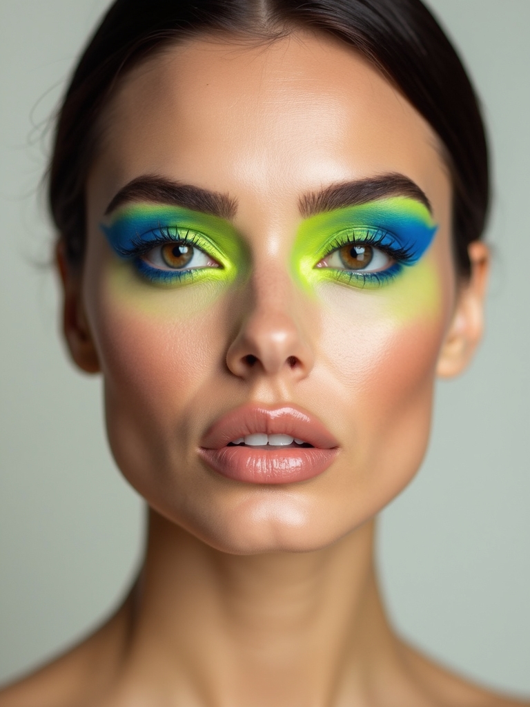 electric neon lids nude lips