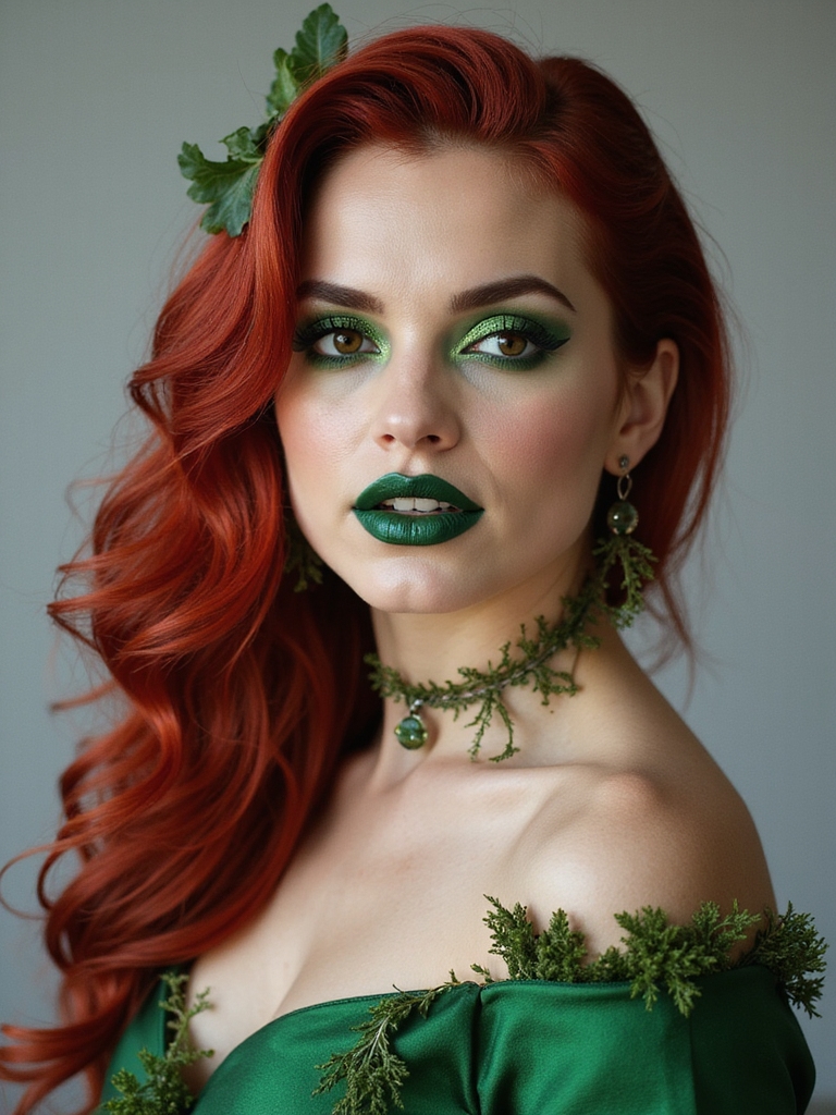 emerald vines glossy ruby