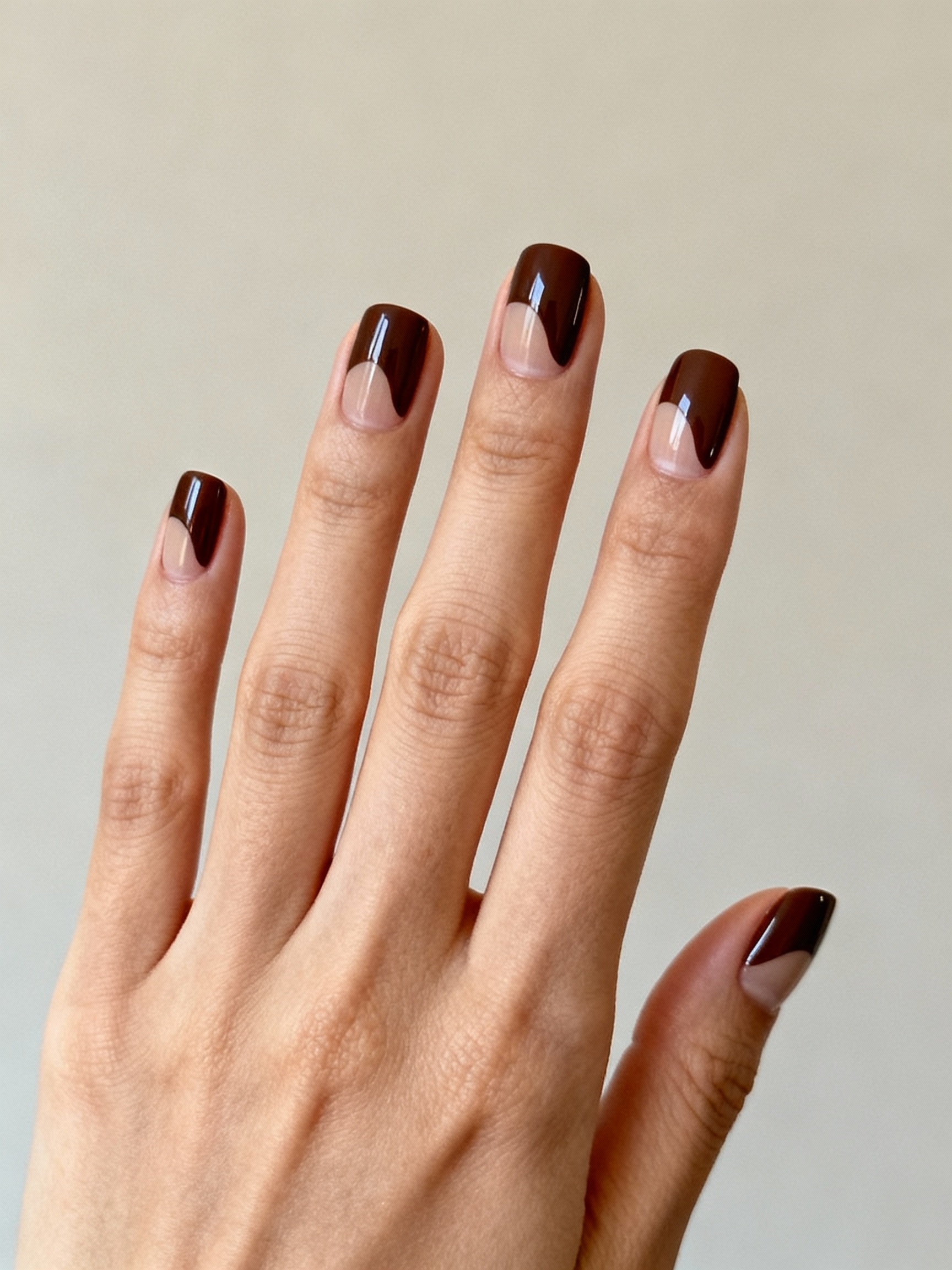 espresso negative space coffee manicure