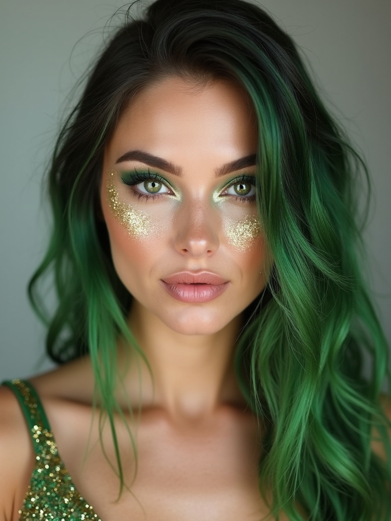 ethereal glittered woodland fairy