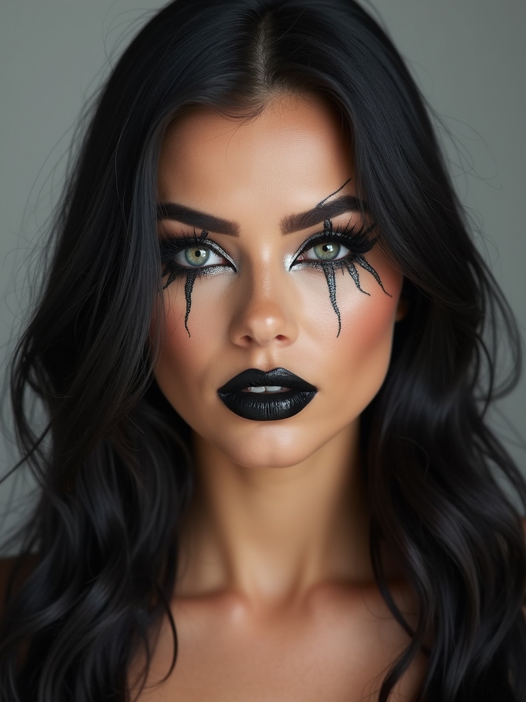 ethereal spiderweb glossy glam