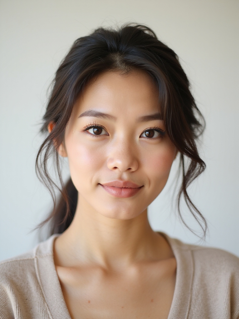 feathered brows lifted glossy lashes