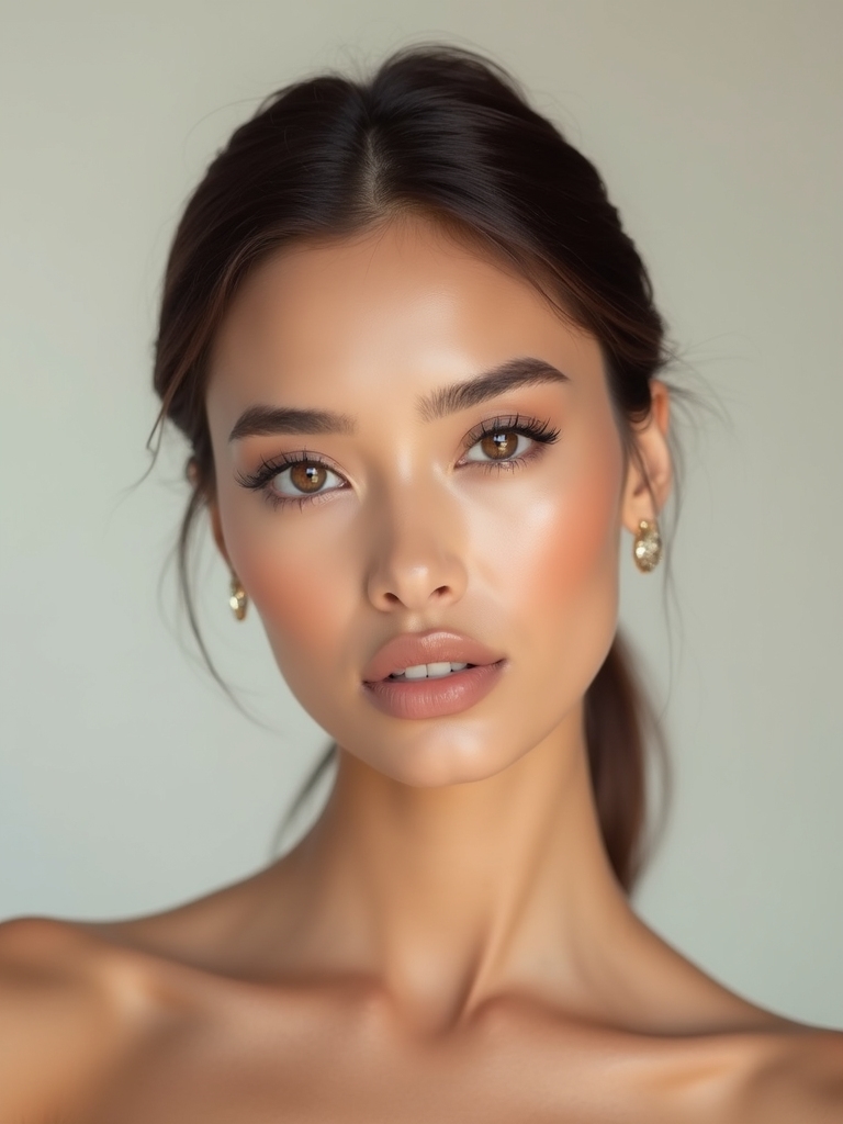 feathered cool toned facial sculpting