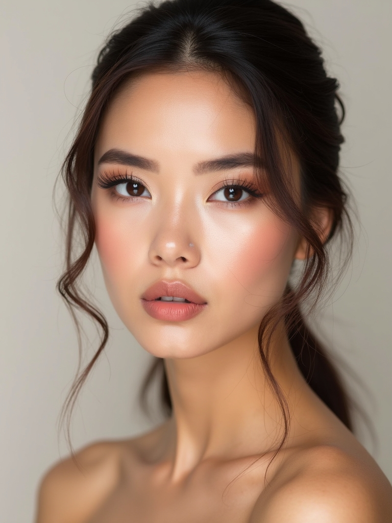 feathery micro strokes soft held