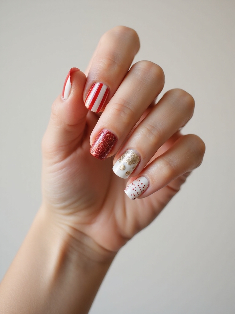 festive christmas nail designs