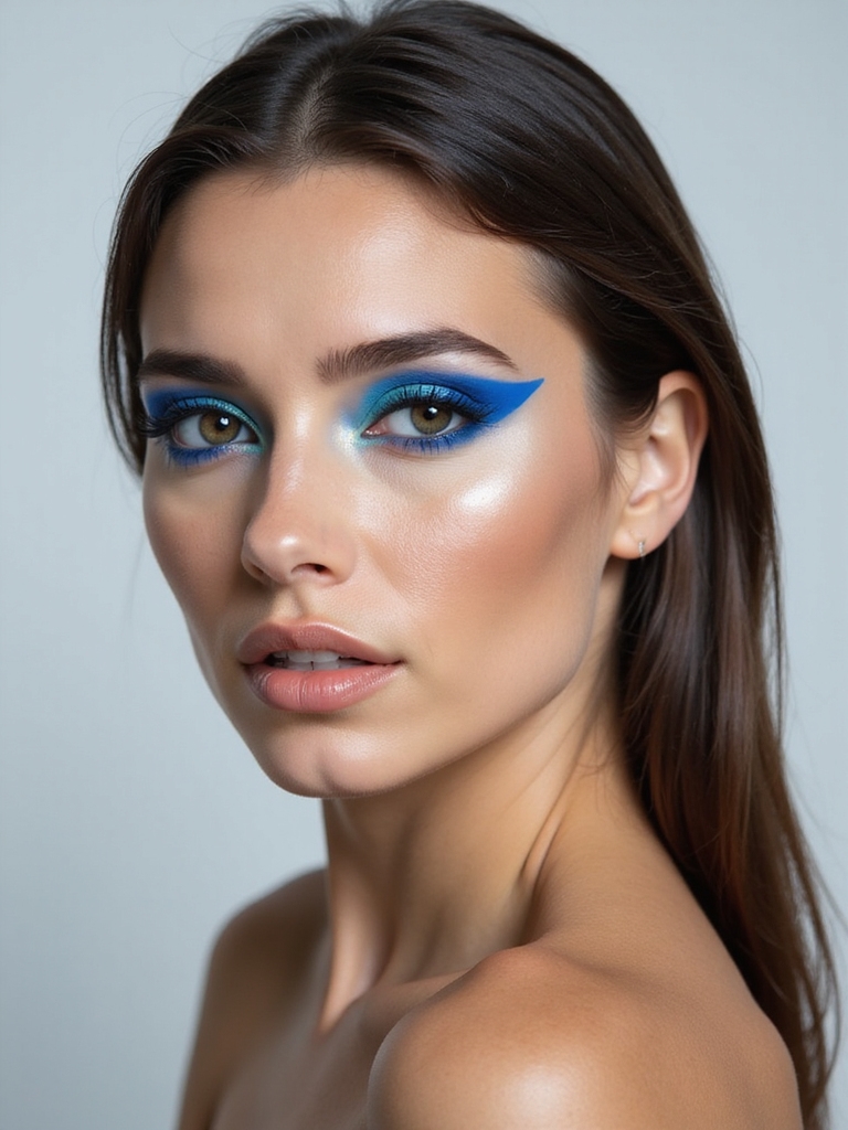 fifteen striking blue eye makeup