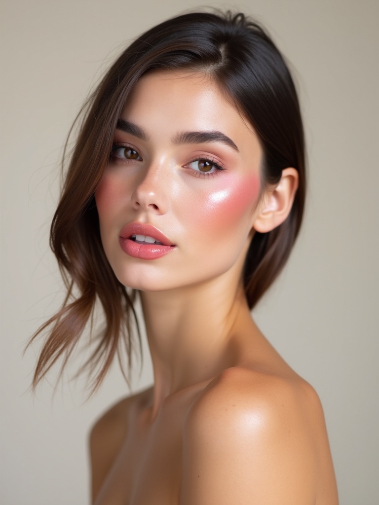 frosted glossy pink lids