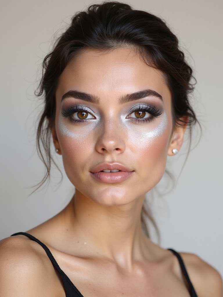 frosted icy inner corner highlight