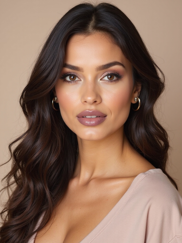 frosted lips with gloss overlay