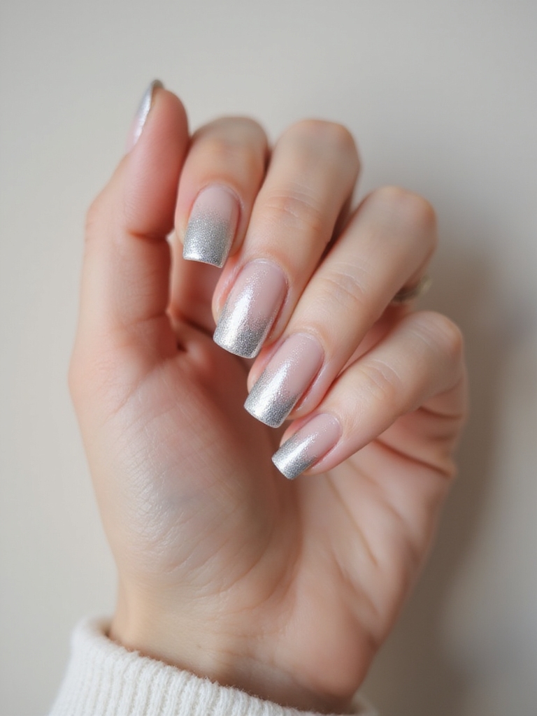 frosted silver to mirror